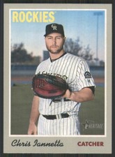 2019 Topps Heritage #85 Chris Iannetta Colorado Rockies 46996