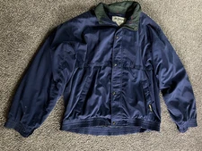 Vintage Tourney Gore Tex Windbreaker Jacket Mens XLarge Full Zip/Snap Blue