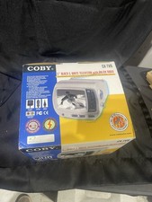 COBY CX-TV1 Portable 5" Black  White Television w/ AM/FM Radio New Open Box