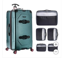 Traveler's Choice Maxporter II 30" Hardside Spinner Trunk Luggage, Navy