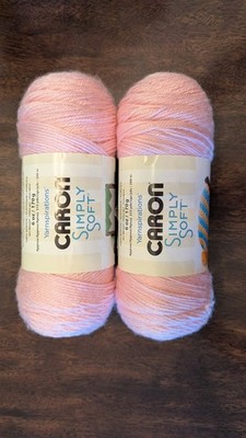 2 Skeins Caron Simply Soft Yarnspirations Soft Pink 6oz Each Medium 4