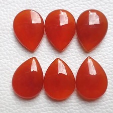Red Onyx Pear Cabochon 3x5mm Indian Loose Gemstone For Making Jewelry