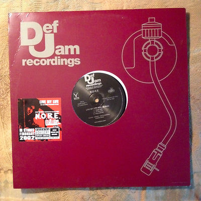 N.O.R.E. Live My Life NM- 2001 12'' Def Jam Ja Rule Hype Sticker 