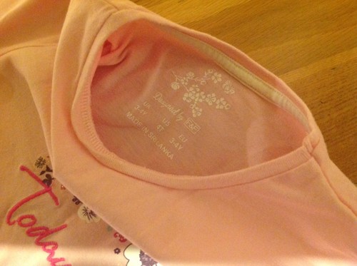 Mädchen Langarm Shirt 3 - 4 Jahre rosa - Bild 2 von 2