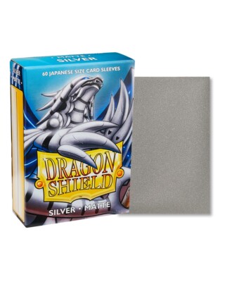 Dragon Shield Japanese Size Matte Silver 60ct Card Protector