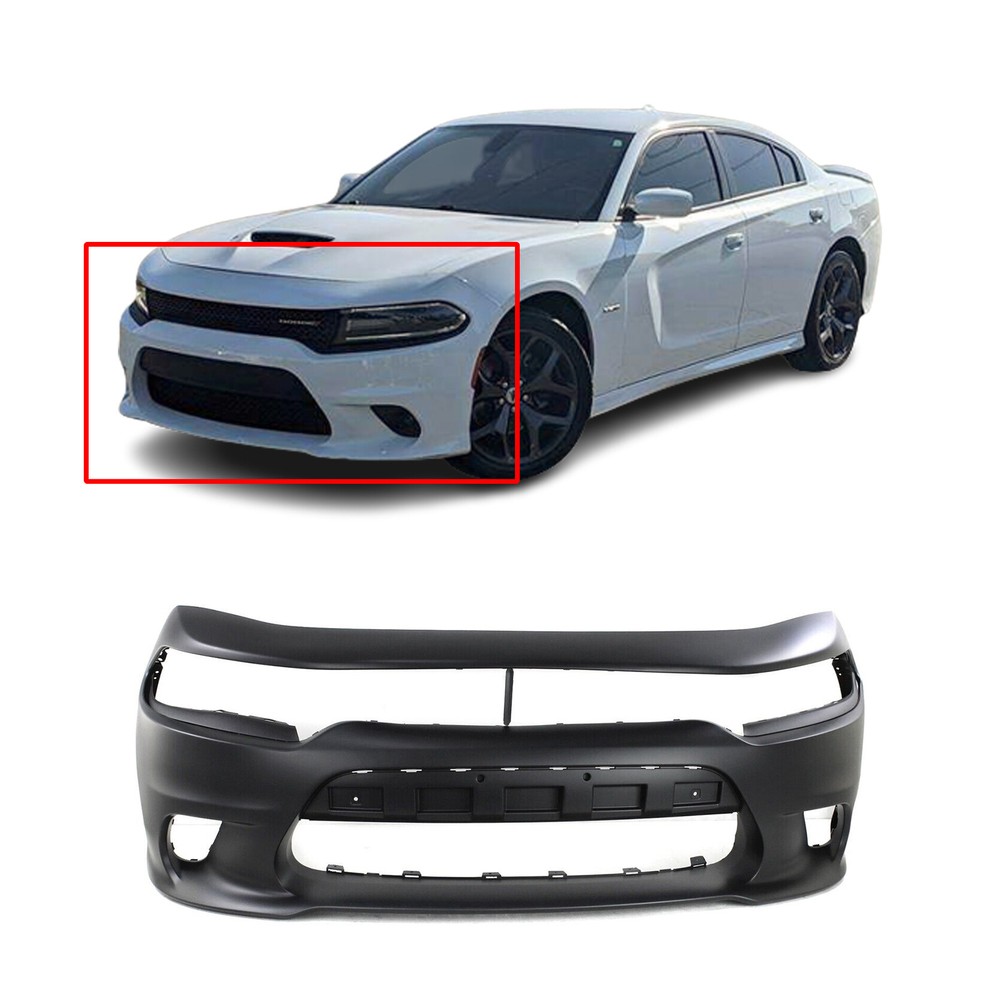 Front Bumper Cover For 2015-2022 Dodge Charger Primed CH1000A23
