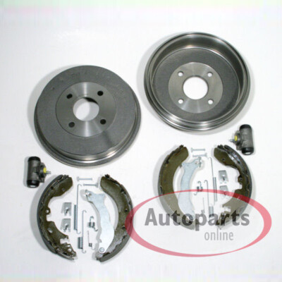 Bremstrommeln Ø 203 mm + Backen Zubehör Radbremszylinder hinten für Hyundai i10