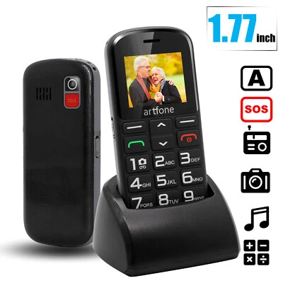 MARKENLOS Seniorenhandy mit Großen Tasten Mobiltelefon Dual SIM Rentner Handy mit Kamera
