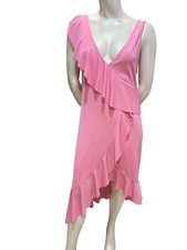 zara dress Small Pink Ruffle EUC!