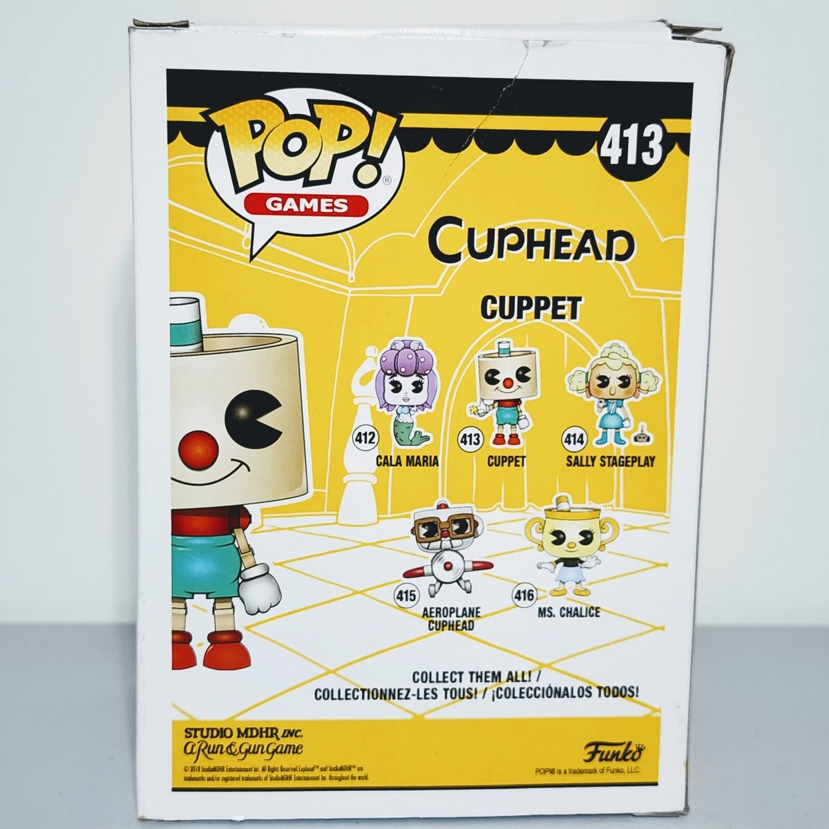 Funko Pop Games: Cuphead - Cuppet #413 (Damaged) 889698344739| eBay