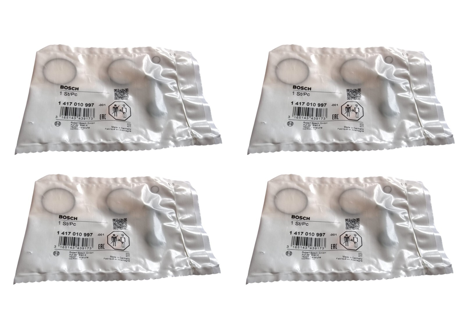 Genuine Bosch VW Sharan 1.9 & 2.0 TDI PD Fuel Injector Seal Repair Kits x 4 Sets