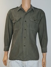 Vintage 1970s German Army Shirt Shize Large Retro 70s