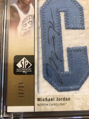 2011-12 MICHAEL JORDAN SP AUTHENTIC BY THE LETTER AUTO PATCH