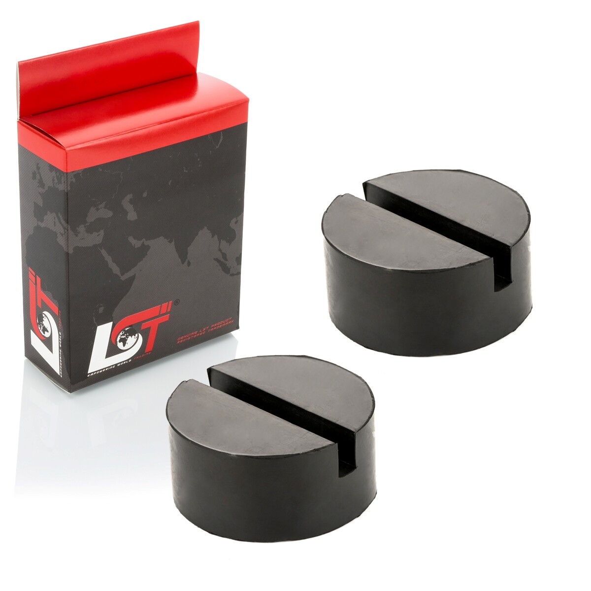 2X Jack Support Rubber Block 75X35 Mm Round Rubber Pad For VAUXHALL