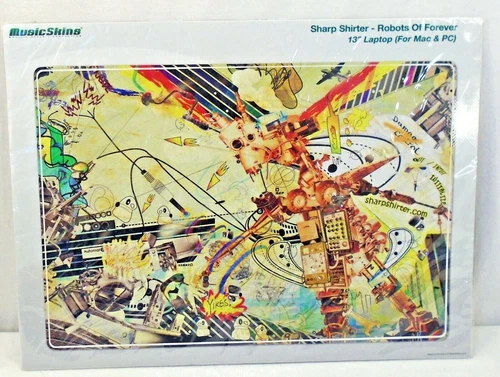 Music Skins Sharp Shirter Robots of Forever Laptop Decor Skin Sticker Decal 13"