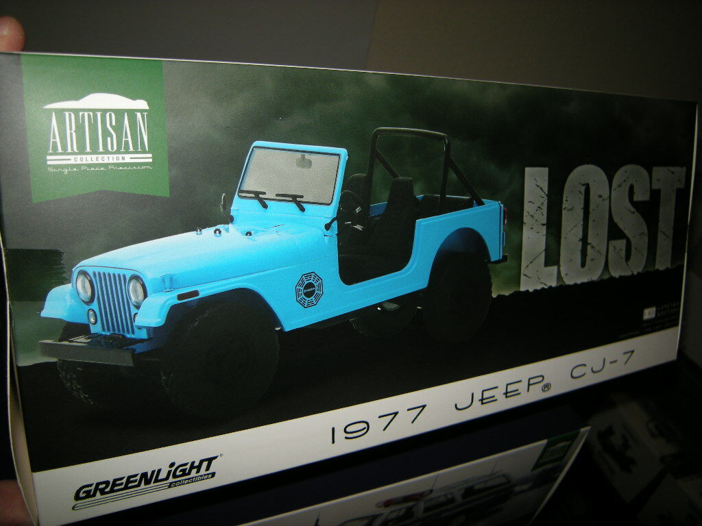 1:18 Greenlight ARTISAN LOST Jeep CJ-7 1977 in OVP Limited