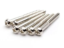 Callaham Screw Set, Stratocaster Tremolo Mounting, Hardened, Nickel (6)