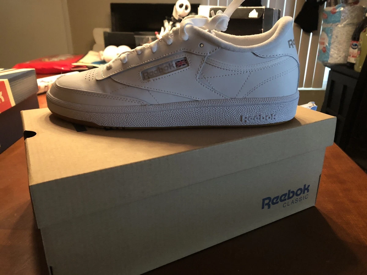 onthouden huwelijk geweer REEBOK CLUB C 85 WHITE LIGHT GREY GUM BS7686 WOMENS US SIZE 10.5 | eBay