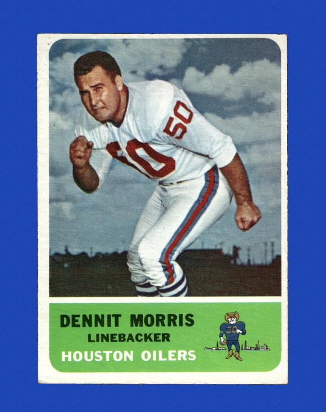 1962 Fleer Set-Break # 53 Dennit Morris EX-EXMINT *GMCARDS*