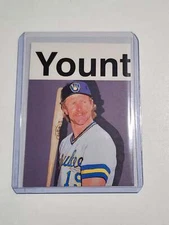 Robin Yount Artist Signed Baseball Art Card 2/10