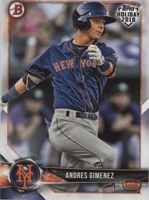 2018 Topps Holiday Bowman - Andres Gimenez #TH-AG - 1 of 1