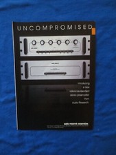 Audio Research SP-11 SP-11PS Magazine Ad 1 page 2 Sided Audio October 1985 Orig