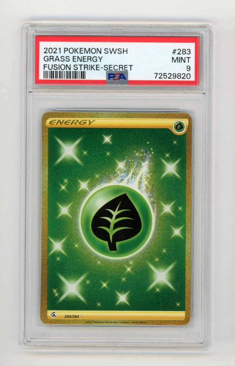 Grass Energy (Secret) 283/264 Swsh08: Fusion Strike Holo for sale