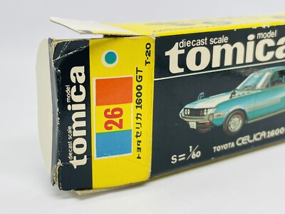 Tomica Tomy 26-1-1 1E wheels - Toyota Celica 1600 GT - L. Green