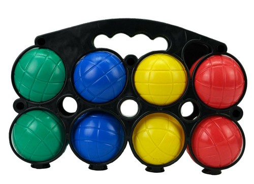 Boccia Set - 8 Kugel Ø 72mm, Zielball (Pallino) und Tragetasche Outdoor Spaß - Bild 4 von 6