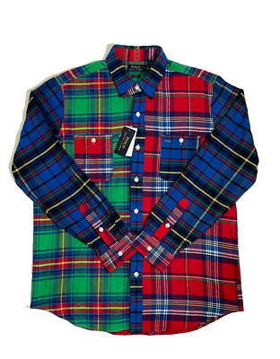 Short Sleeve Walmart Polo Ralph Lauren Classic Fit Plaid Oxford