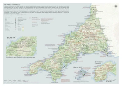 Historic Cornwall - map/poster