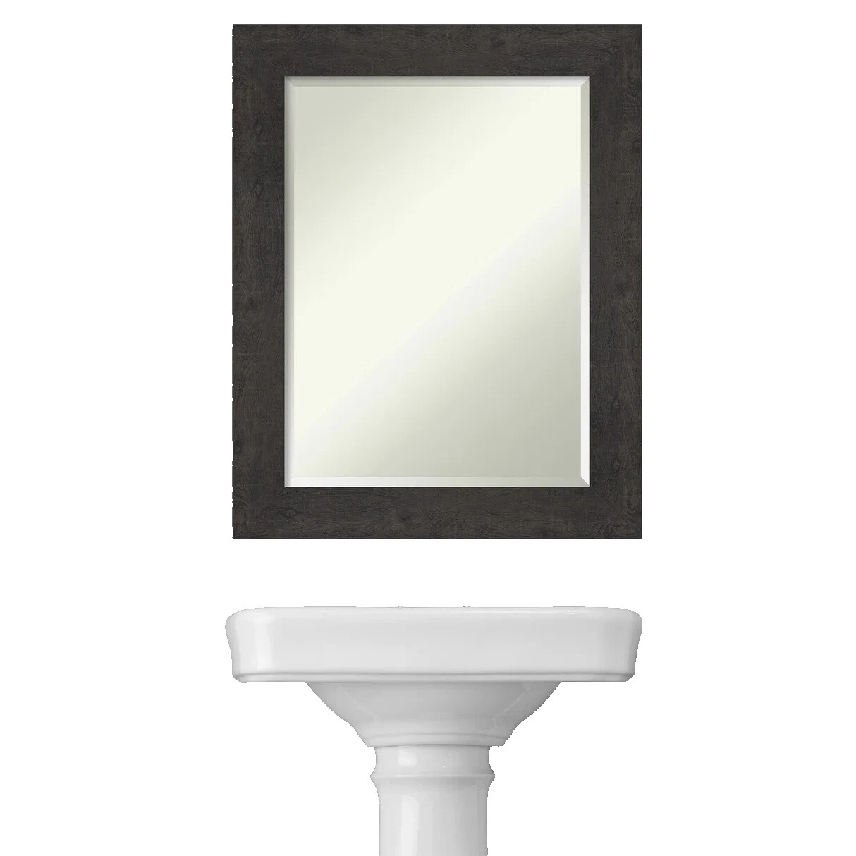 Деревянные настенные зеркала для ванной