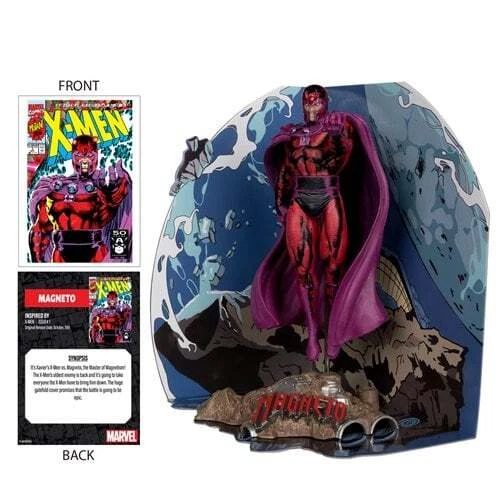 EM ESTOQUE! Boneco posado Marvel X-Men Magneto #1 escala 1:10 com cena McFarlane Toys - Imagem 4 de 4