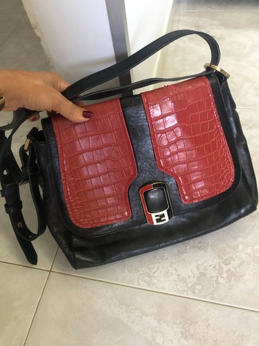 Borsa Fendi Tracolla Made In Italy Handbag Bourse Pelle Coccodrillo Rara  Fendi | eBay