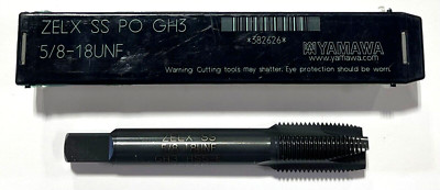 YAMAWA 5/8''-18 UNF Tap HSS-E Spiral Point Plug Tap 3 Flute GH3