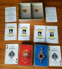 Cooper (Hewitt) Union Museum Vintage 606 Congress Double Deck Playing Cards 1957