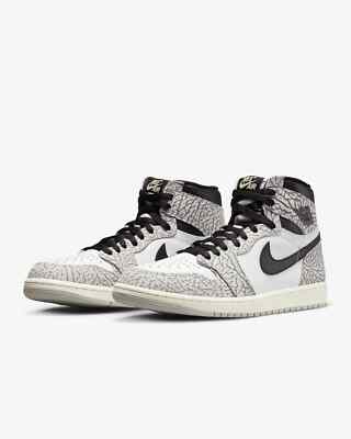 Air Jordan 1 Retro High OG White Cement Elephant Print DZ5485-052
