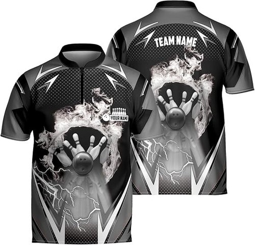 Personalized 3D Bowling Jersey Shirt for Men Women, Custom Team Bowling Uniform - Picture 9 of 13
