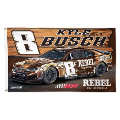 Kyle Busch #8 Nascar Rebel Car Racing 3x5 FT Flag Good Wall Decore Banner