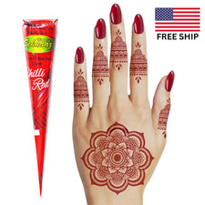Henna Cone Beautiful Red Vibrant Color USA Natural Temporary Tattoo for Hands