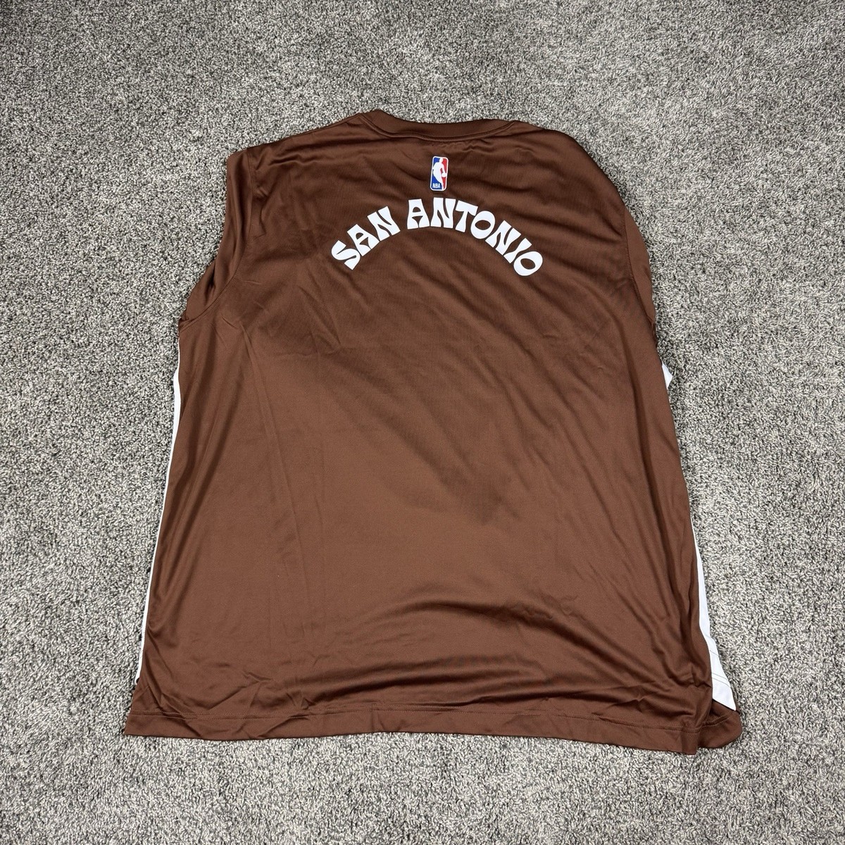 Nike San Antonio Spurs City Edition Brown Long Sleeve Shooting