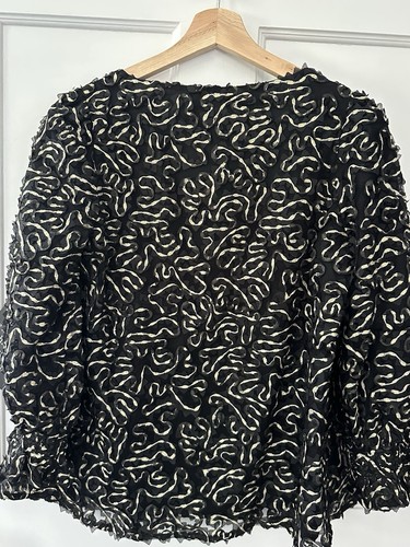 Tuckernuck Nightly Organza Easton Blouse $168 NWT Extra Small XS - 第 5/5 張圖片
