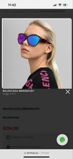 Balenciaga BB0038S/001 Wrap Sunglasses Black ...
