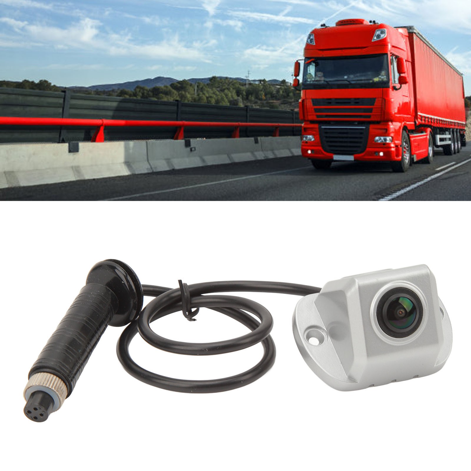 Night Vision Side View Camera 150° Wide Angle For RV Van Truck Easy To Use