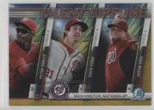 2017 Bowman Gold Refractor 6/50 Victor Robles Erick Fedde Austin Voth n0j