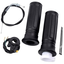 7/8" Twist Throttle Accelerator Handle Grips, 75" Throttle Cable With ON OFF