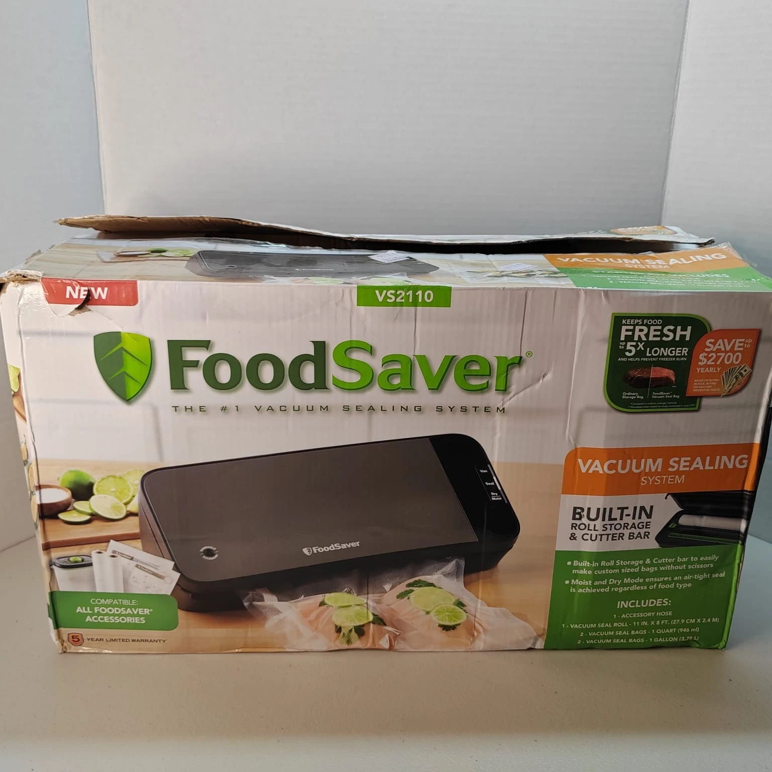 Foodsaver Vacuum Sealing System Model VS2110 | Seal Bag Roll Included
