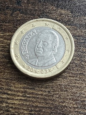 2003 Spain 1 One Euro Espana Rare Actual Coin TB8657*