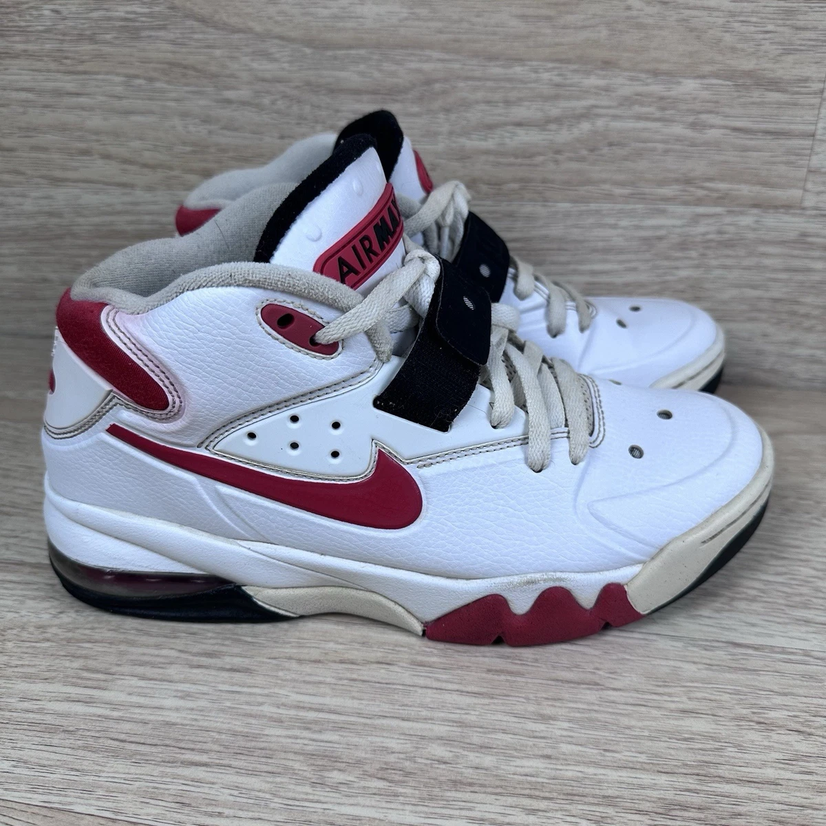 Size 11.5 - Nike Air Force Max 2013 White Red Black 555105-100‎ Nike Air Force Max 2013 - 555105-100 - White/Red/Black SIZE  main image 2