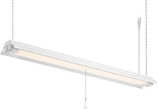 2-Lights Shop Light Fixture, 4 ft T8 LED Hanging Ceiling Lighting for Garage,...